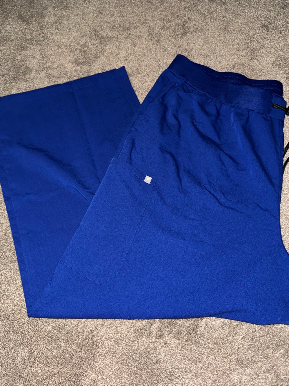 Fabletics Women's Royal Blue Wide Leg scrub pants